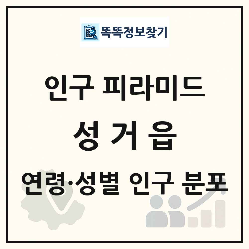 성거읍 인구 피라미드 링크 그림